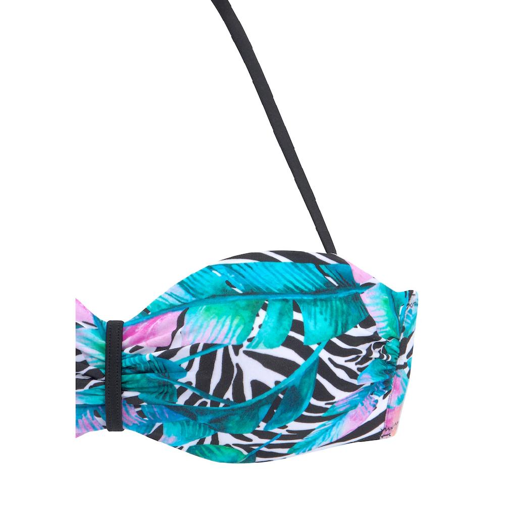 Vivance Bügel-Bandeau-Bikini Mit Animaldruck Und Unifarbenen Akzenten ▷ Für
