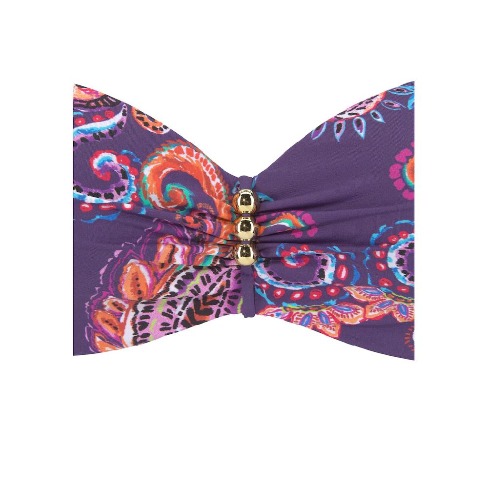 Vivance Bügel-Bandeau-Bikini Mit Lilafarbenem Paisleyprint Online Bestellen
