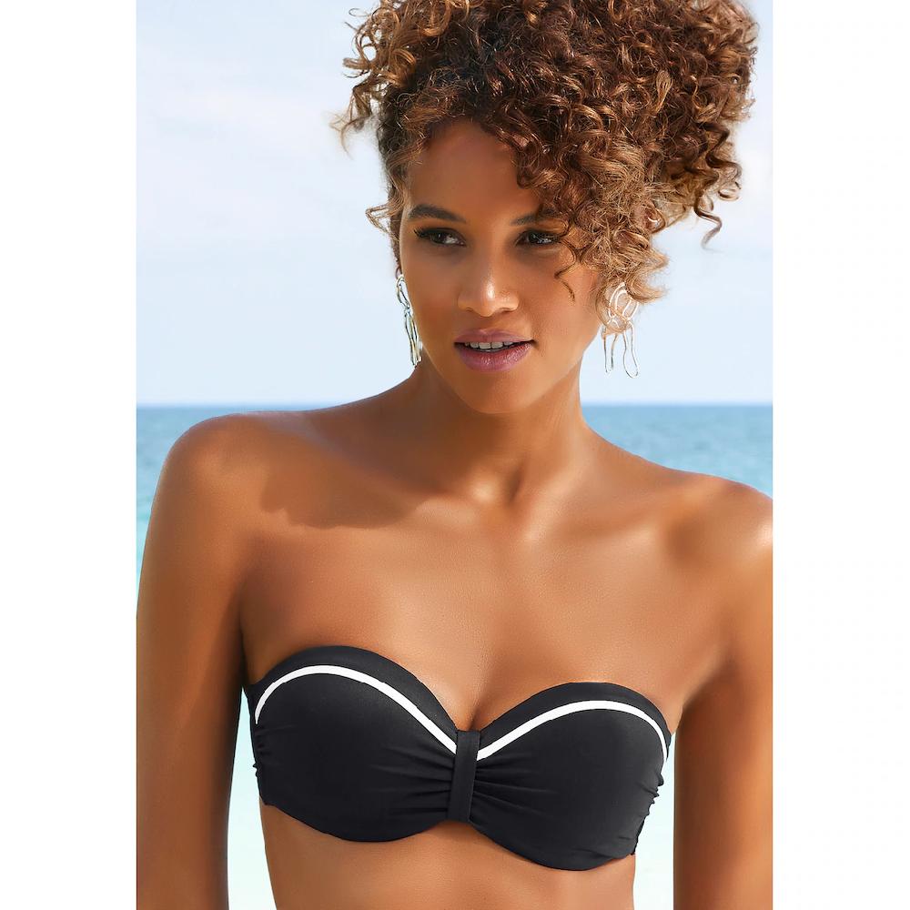 Vivance Bügel-Bandeau-Bikini-Top »Lorena« Mit Kontrastfarbenem Piping Kaufen