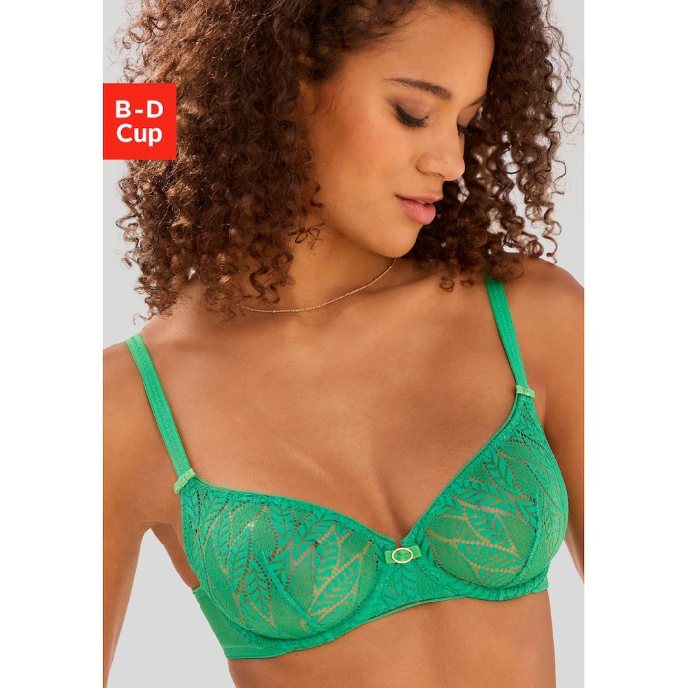 Vivance Bügel-BH aus transparenter Spitze in Blätterform Dessous online bestellen