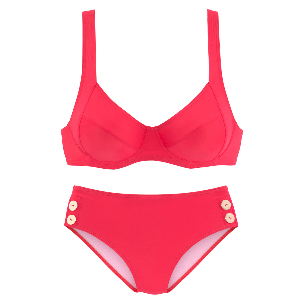Vivance Bügel-Bikini Mit Goldfarbenen Zierknöpfen Kaufen