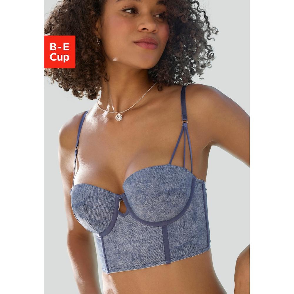 Vivance Corsage mit Bügel im angesagten Jeans-Look sexy Dessous kaufen