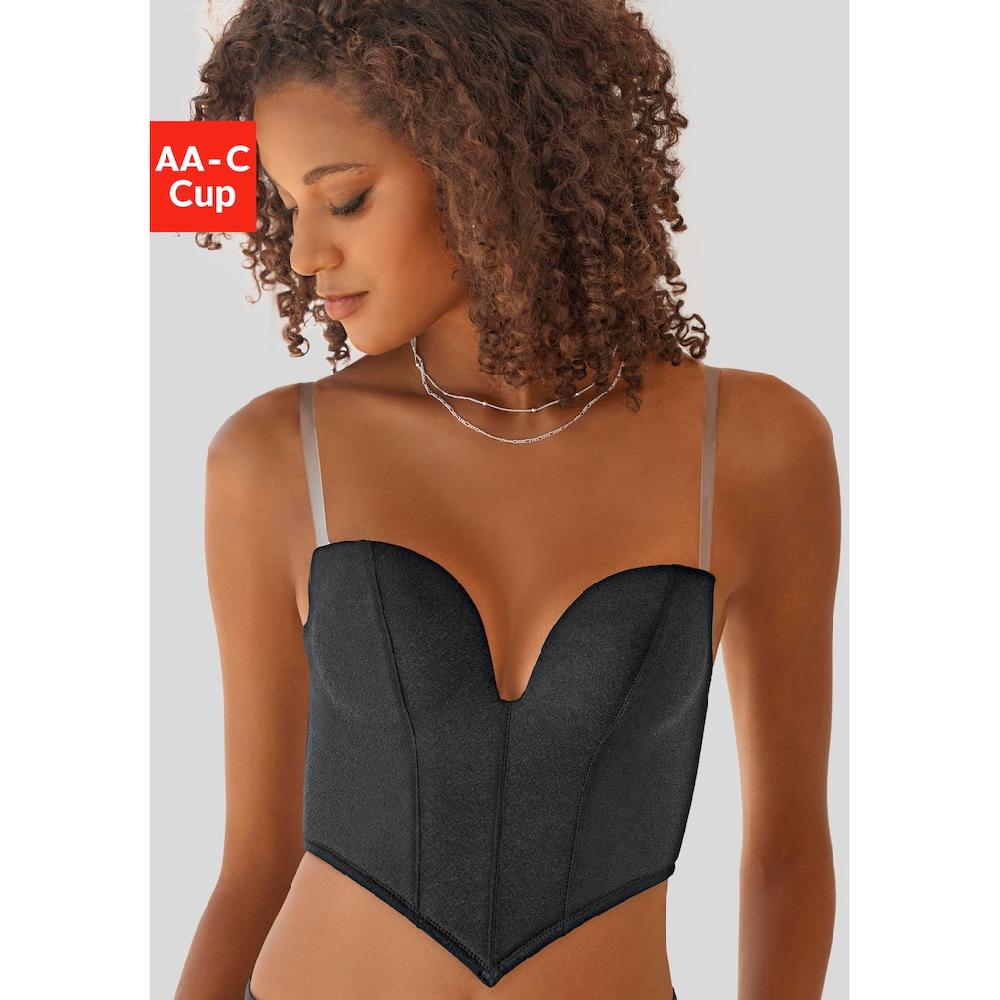 Vivance Corsage mit Push-up-Kissen und austauschbaren Trägern sexy Dessous ▷ für
