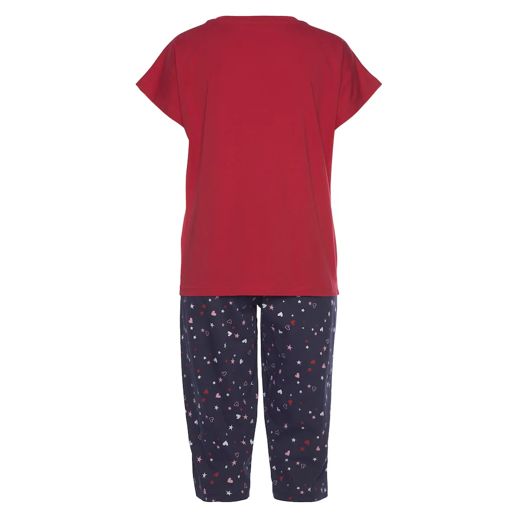 Vivance Dreams Capri-Pyjama (2 Tlg.) Mit Niedlichem Herzen-Sterne-Druck Online Kaufen