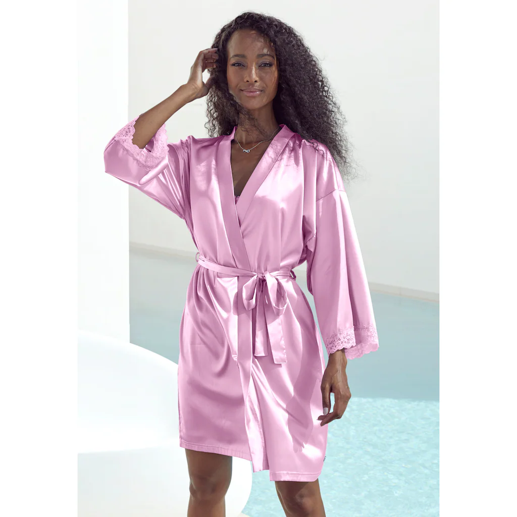 Vivance Dreams Kimono mit Spitzeneinsätzen online kaufen
