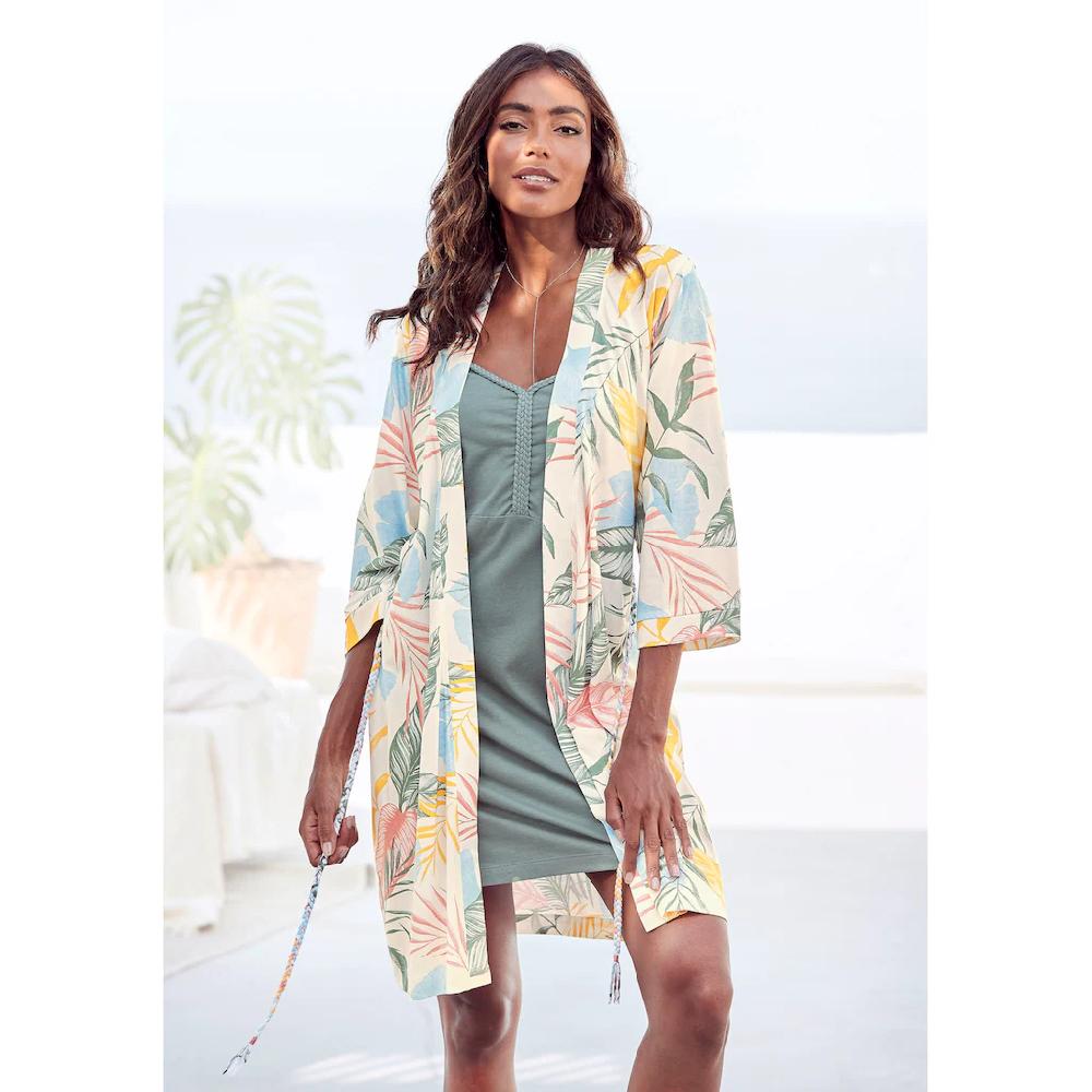 Vivance Dreams Kimono uni oder mit floralem Druck online kaufen