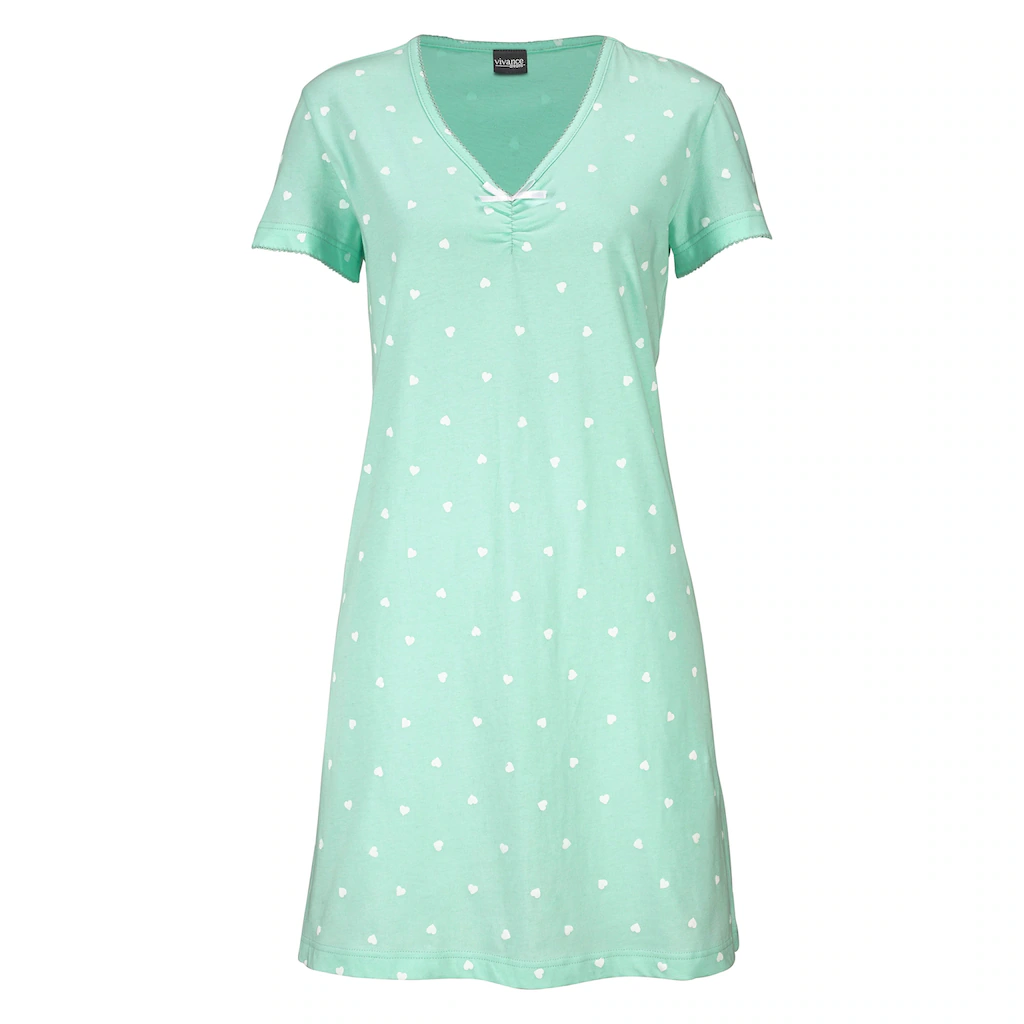 Vivance Dreams Nachthemd (2er-Pack) Mit Herzchenprint ▷ Für