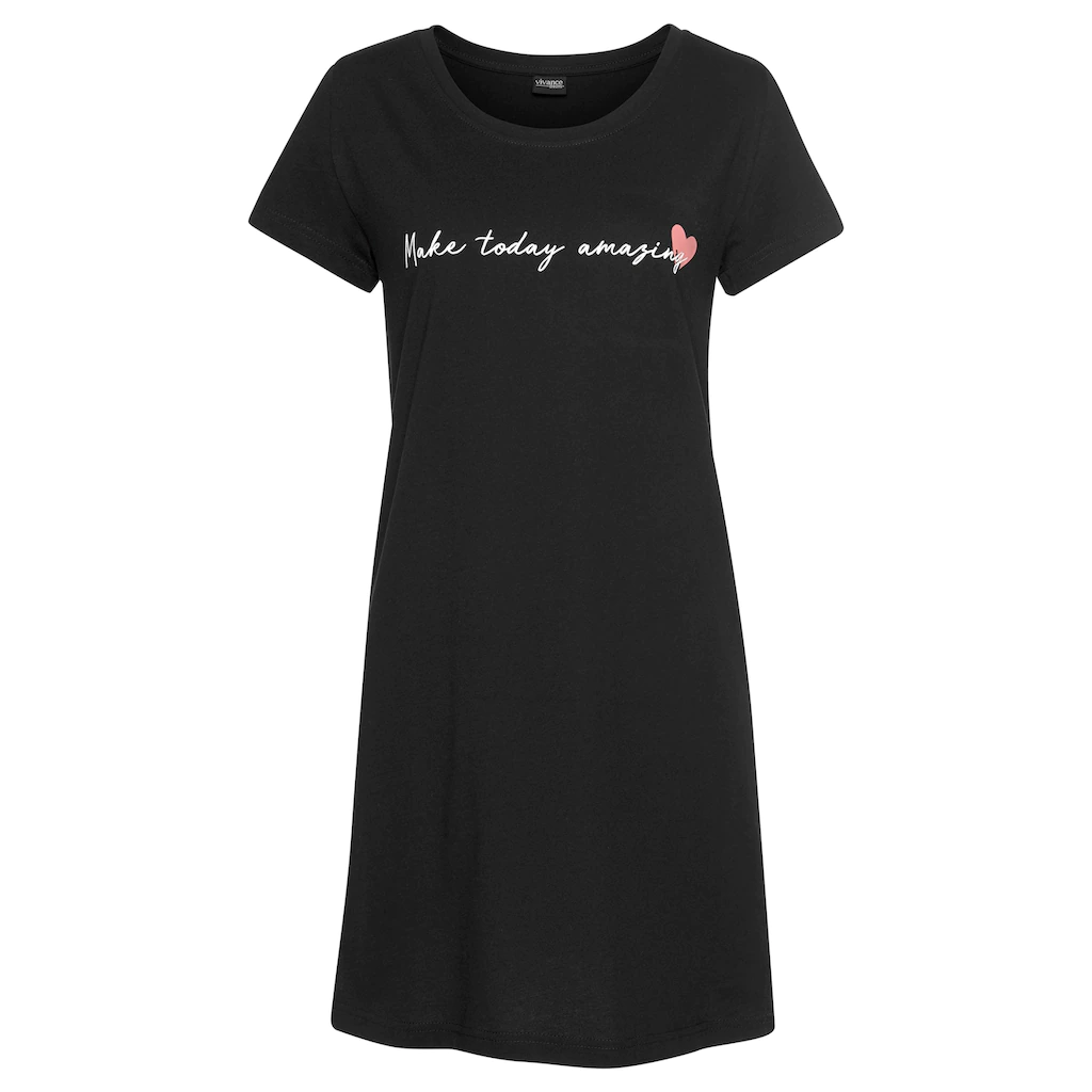 Vivance Dreams Nachthemd In Bequemer Weite Mit Schriftzug Online Kaufen