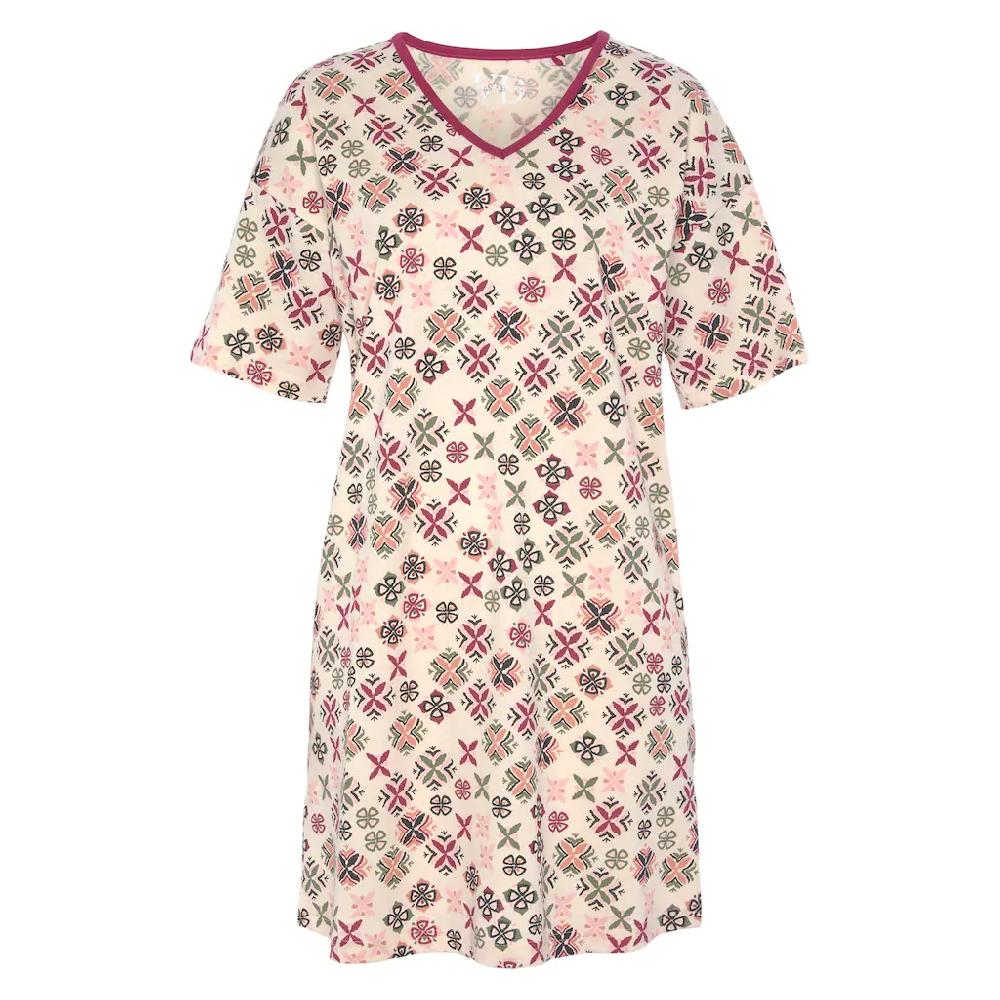 Vivance Dreams Nachthemd Mit Grafisch-floralem Alloverdruck ▷ Für
