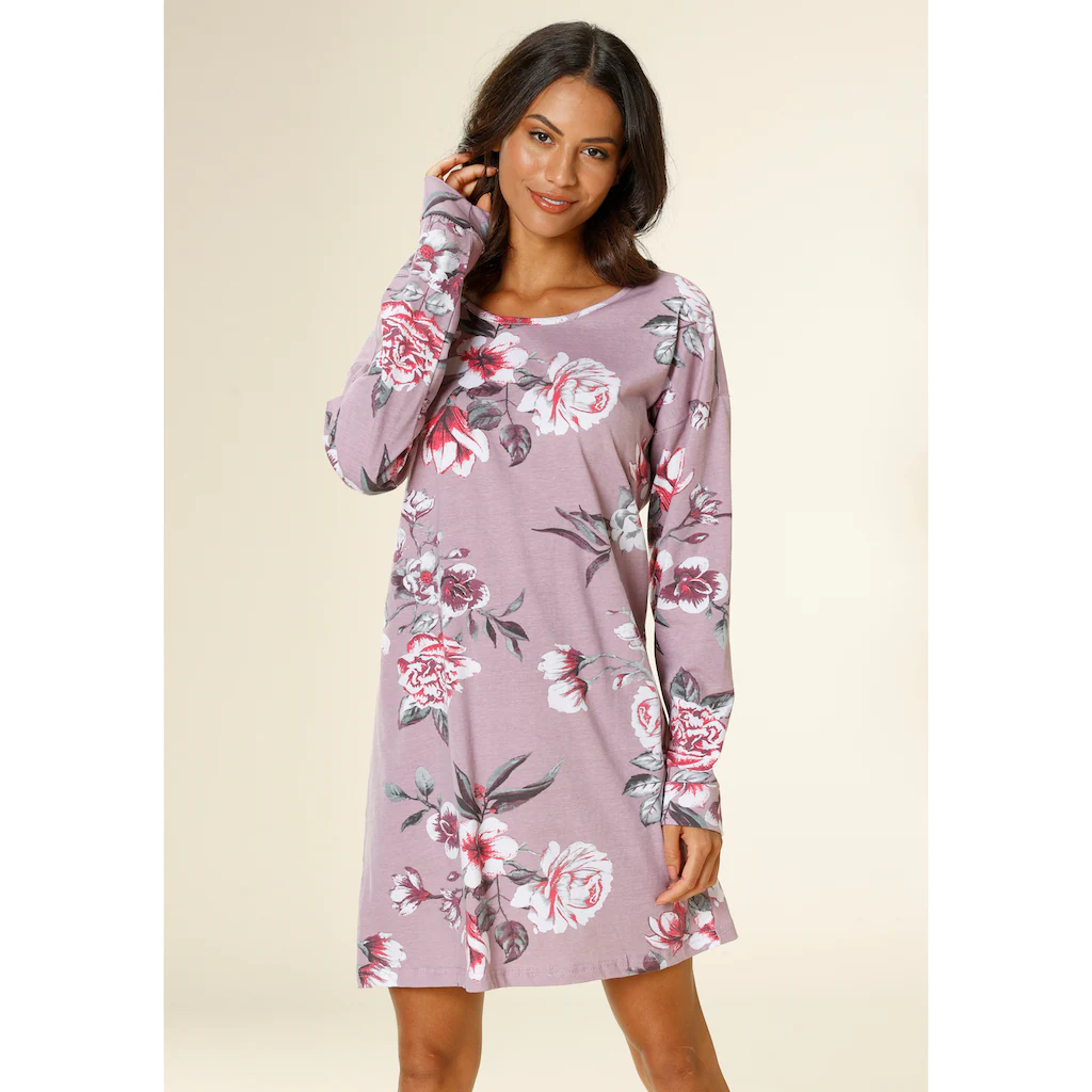 Vivance Dreams Nachthemd mit großem Blumendruck kaufen