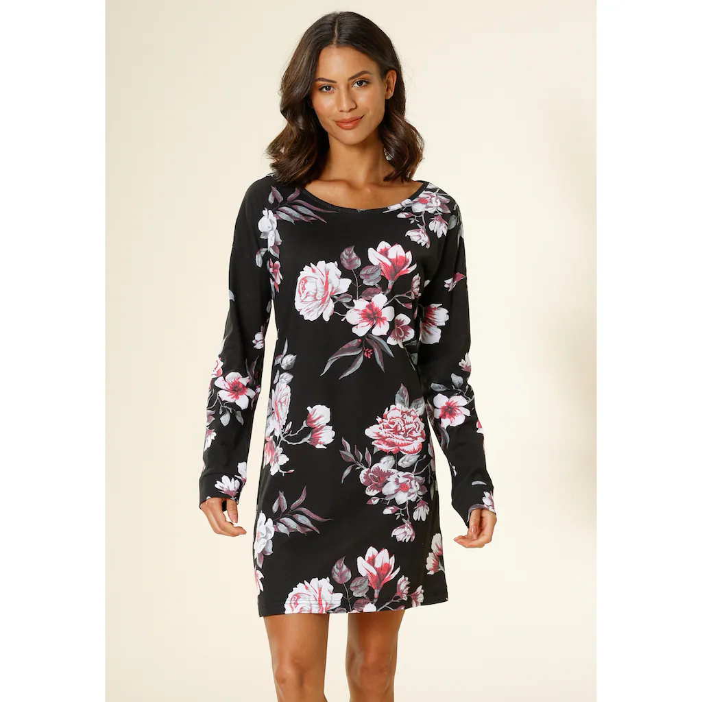 Vivance Dreams Nachthemd Mit Großem Blumendruck Online Bestellen