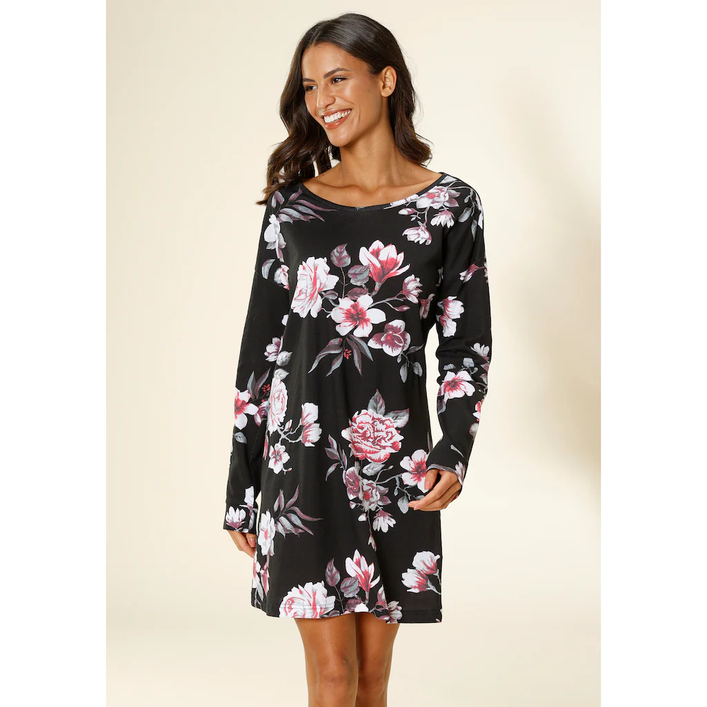 Vivance Dreams Nachthemd mit großem Blumendruck online bestellen