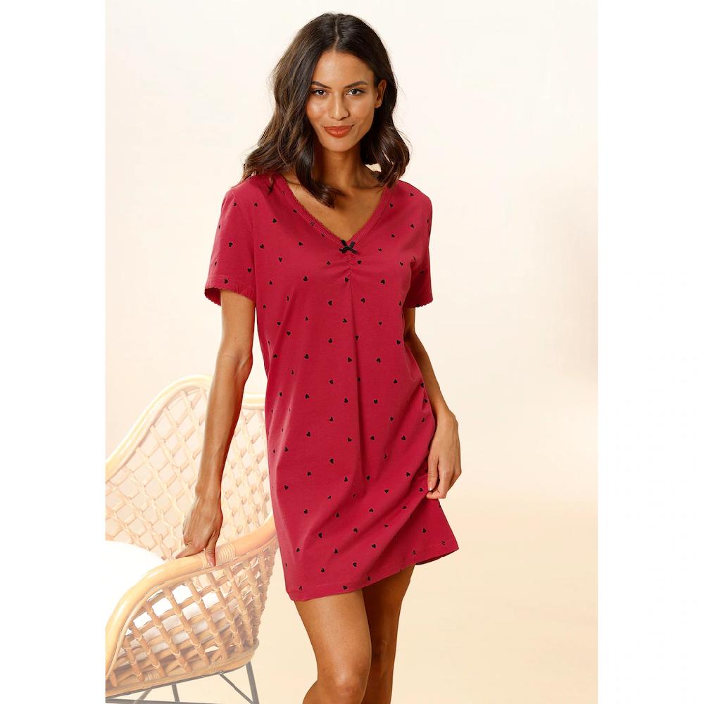Vivance Dreams Nachthemd mit Herzchen-Druck kaufen