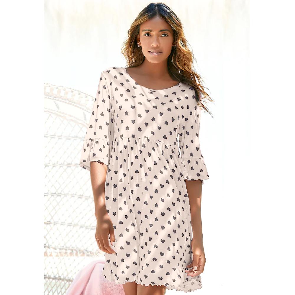 Vivance Dreams Nachthemd mit Kräuselsäumen online bestellen