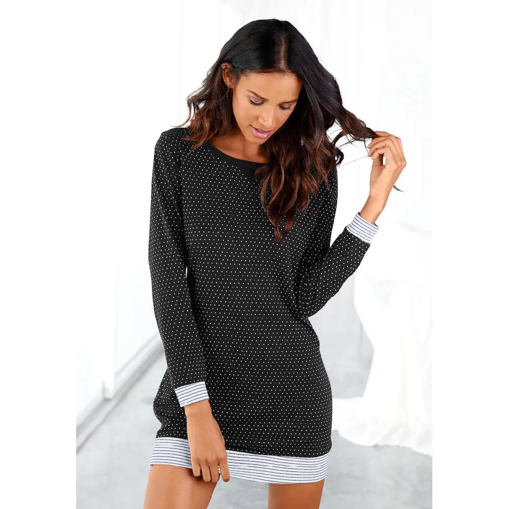 Vivance Dreams Nachthemd mit Pünktchen- und Streifenmuster online kaufen