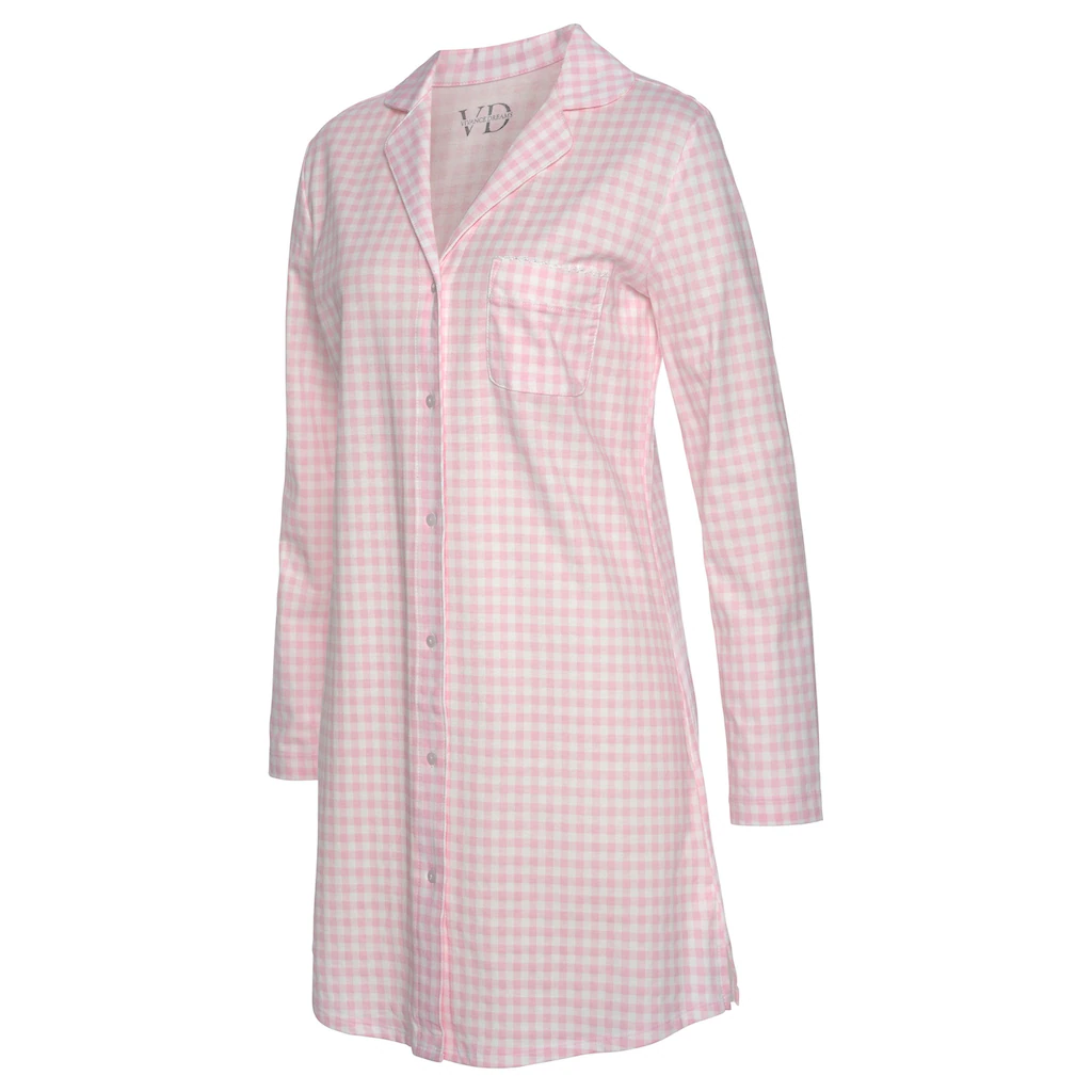 Vivance Dreams Nachthemd Mit Reverskragen Und Brusttasche