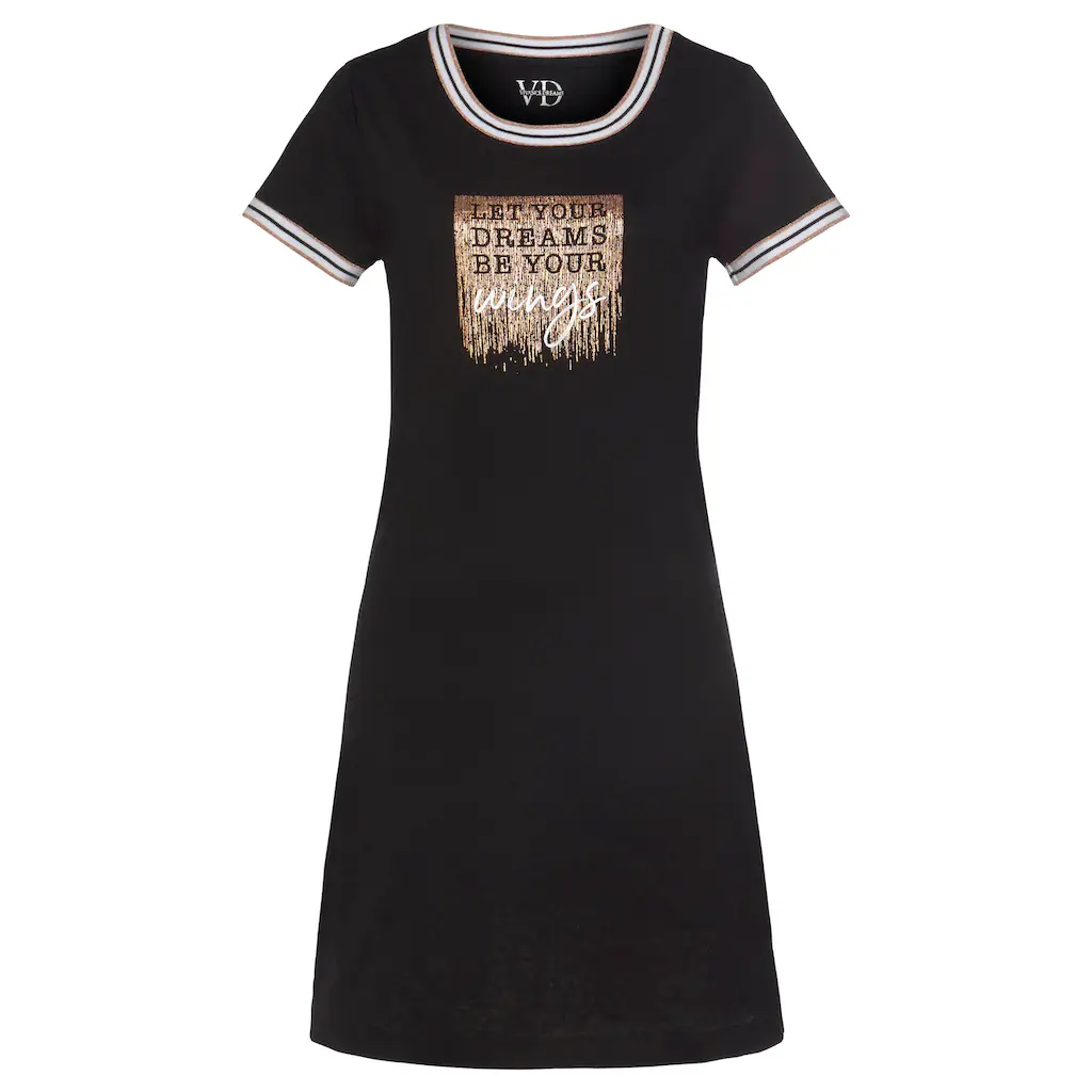Vivance Dreams Nachthemd Mit Statement-Print ▷ Für
