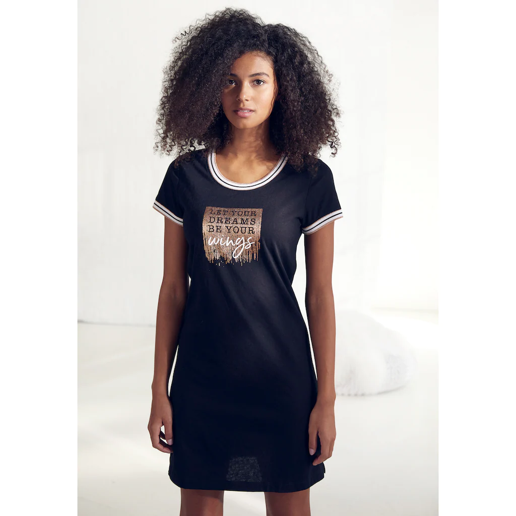 Vivance Dreams Nachthemd mit Statement-Print ▷ für
