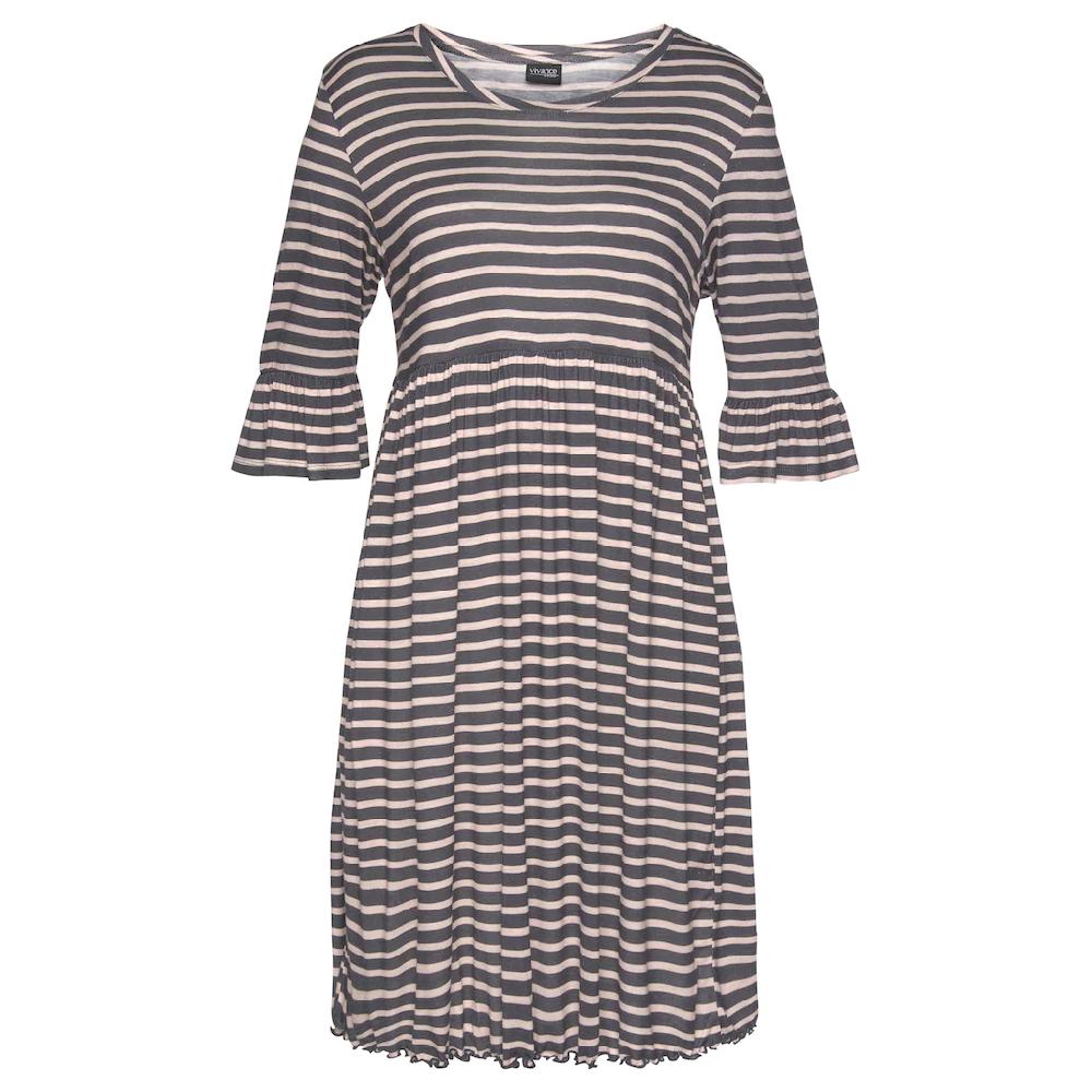 Vivance Dreams Nachthemd Mit Streifen Und Volants Online Kaufen