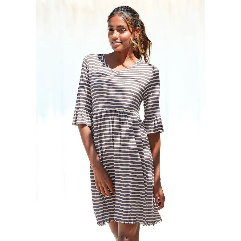 Vivance Dreams Nachthemd mit Streifen und Volants online kaufen
