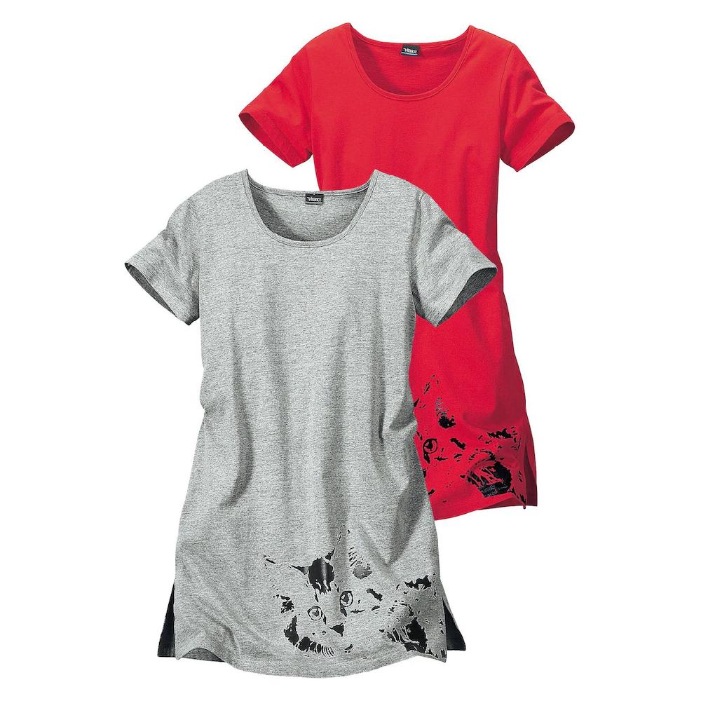Vivance Dreams Nachthemd (Packung 2er-Pack) Mit Katzenprint Online Kaufen