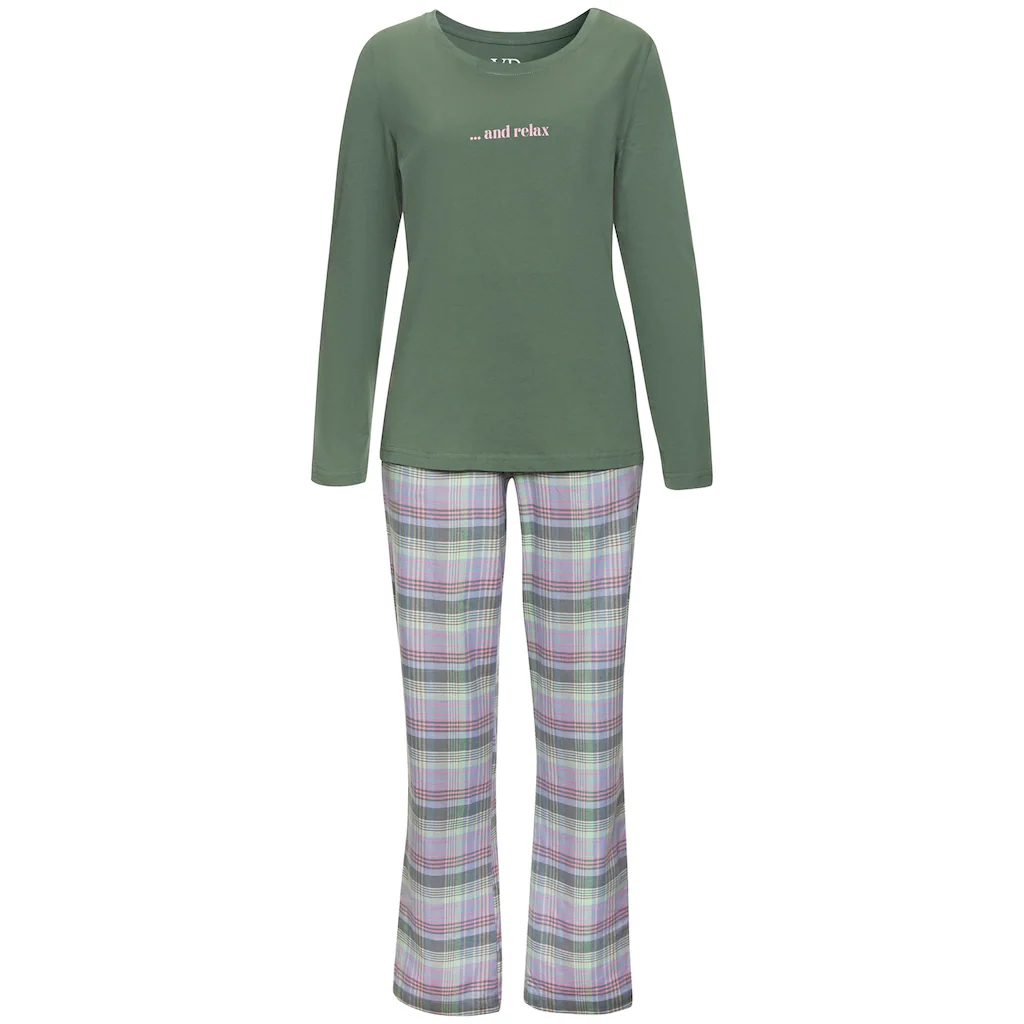 Vivance Dreams Pyjama (2 Tlg.) Aus Kuschelig Weichem Flanell Online Kaufen