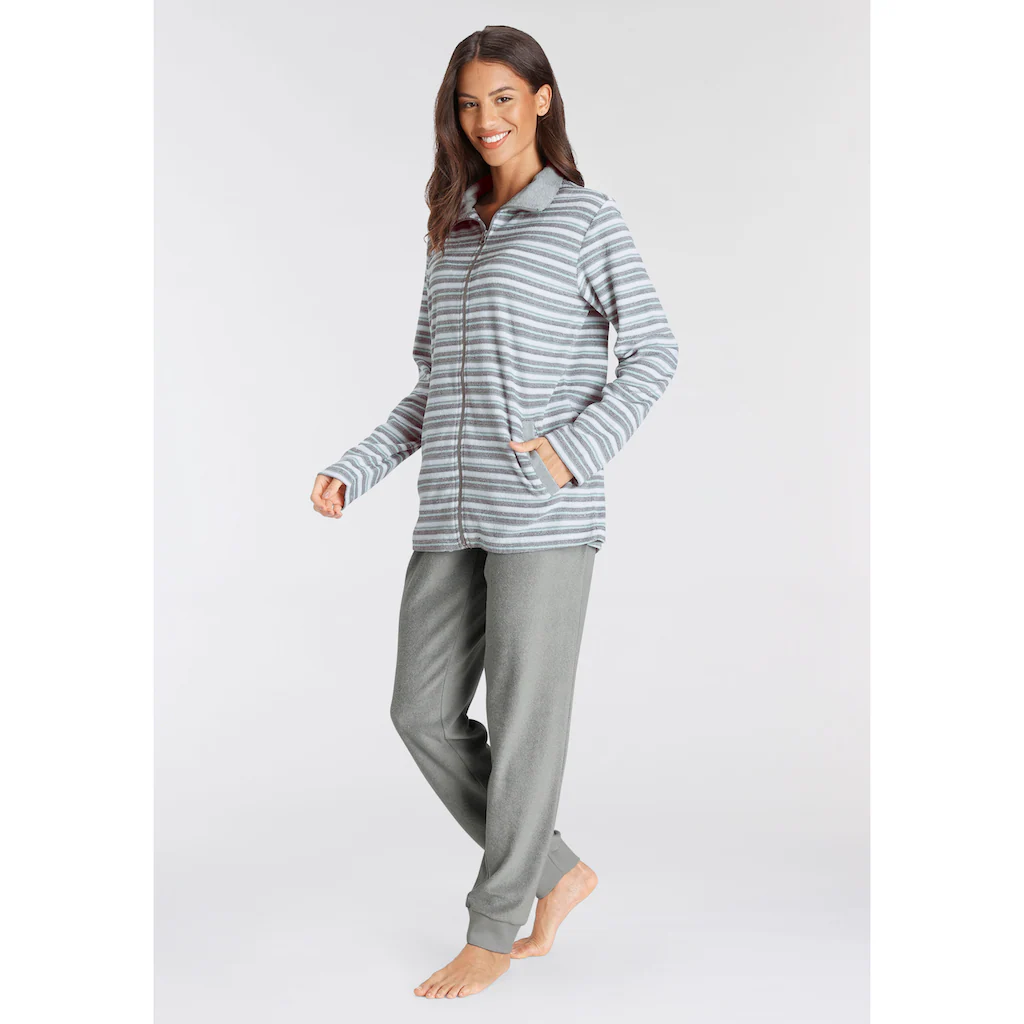 Vivance Dreams Pyjama (2 tlg.) aus weichem Frottée mit Reißverschluss kaufen