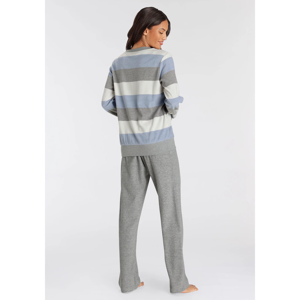 Vivance Dreams Pyjama (2 Tlg.) Aus Weichem Frottée Und Mit Colorblock Streifen Bestellen