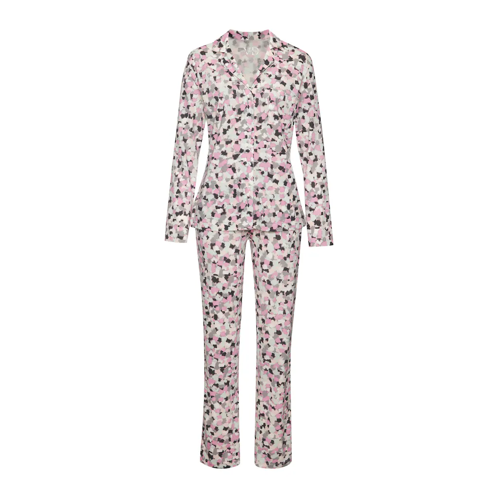 Vivance Dreams Pyjama (2 Tlg.) Mit Aquarell-Muster Online Kaufen