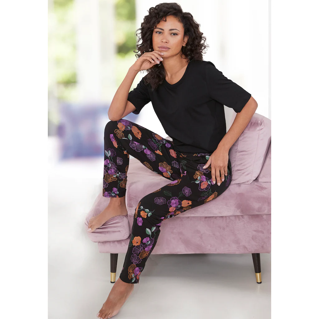 Vivance Dreams Pyjama (2 tlg.) mit Blumen-Druck ▷ für