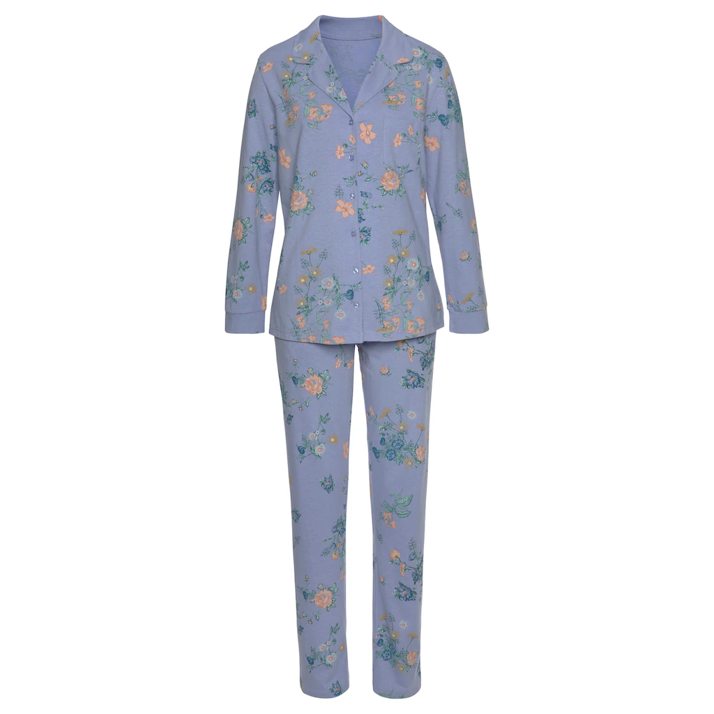 Vivance Dreams Pyjama (2 Tlg.) Mit Blumen Print Online Kaufen