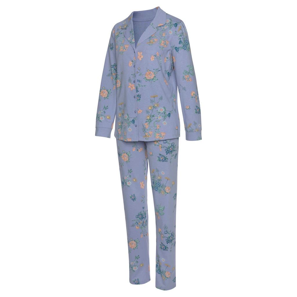 Vivance Dreams Pyjama (2 Tlg.) Mit Blumen Print Online Kaufen