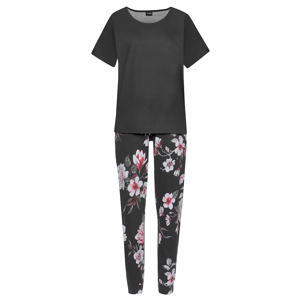 Vivance Dreams Pyjama (2 Tlg.) Mit Blumendruck ▷ Für