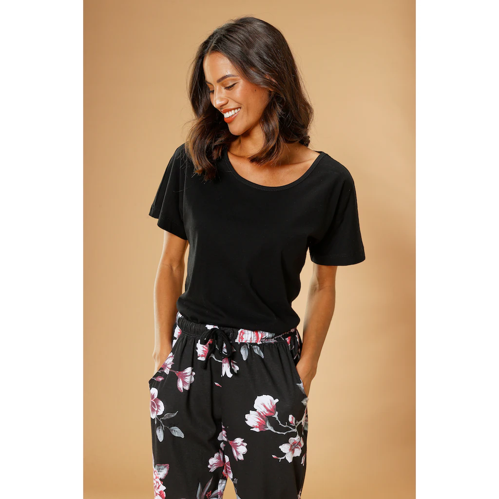 Vivance Dreams Pyjama (2 Tlg.) Mit Blumendruck ▷ Für