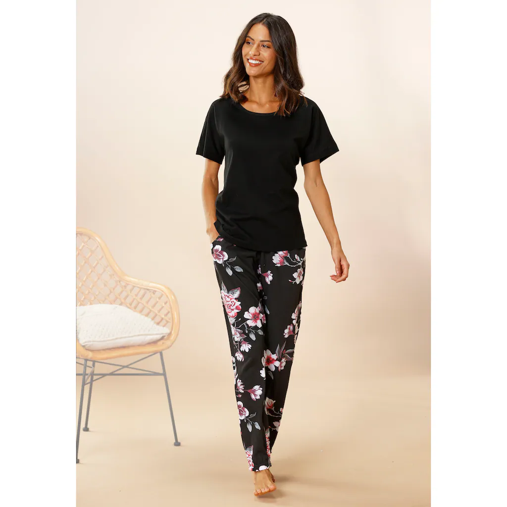 Vivance Dreams Pyjama (2 tlg.) mit Blumendruck ▷ für