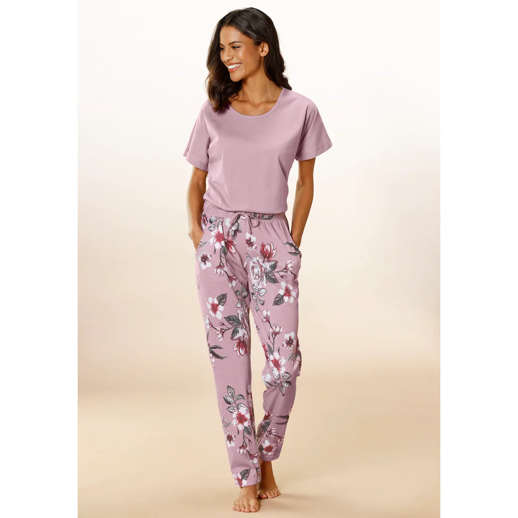 Vivance Dreams Pyjama (2 tlg.) mit Blumendruck ▷ für