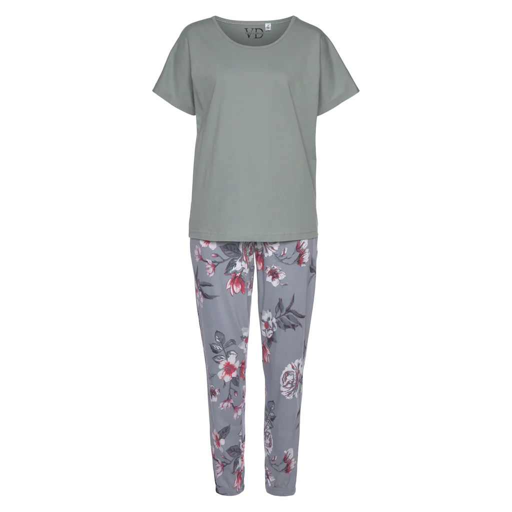 Vivance Dreams Pyjama (2 Tlg.) Mit Blumendruck Kaufen