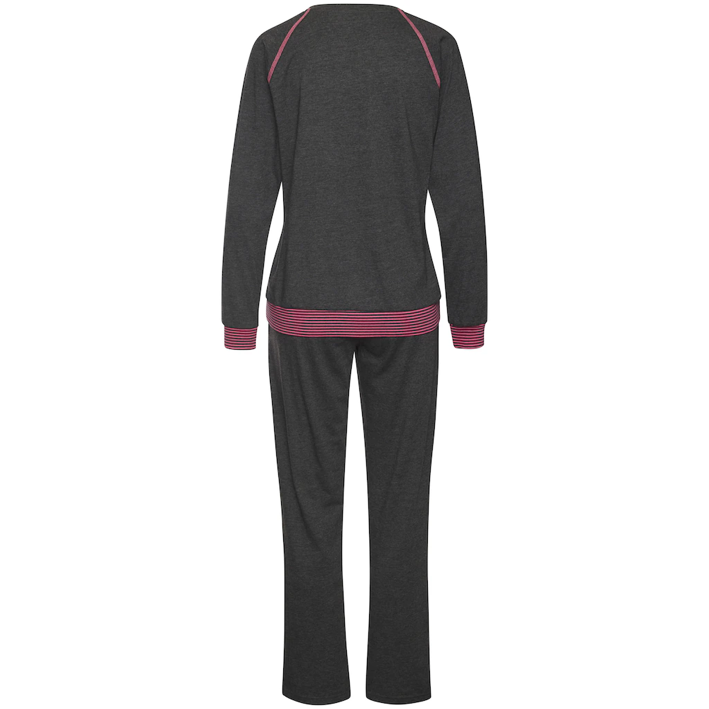 Vivance Dreams Pyjama (2 Tlg.) Mit Dekorativen Flatlock-Nähten In Neonfarben Online Kaufen