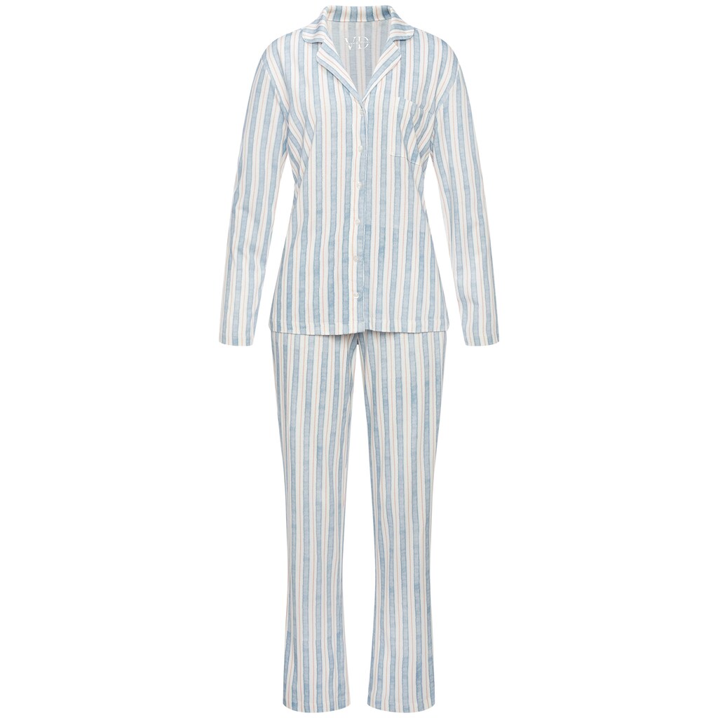Vivance Dreams Pyjama (2 Tlg.) Mit Durchgehender Knopfleiste Online Kaufen
