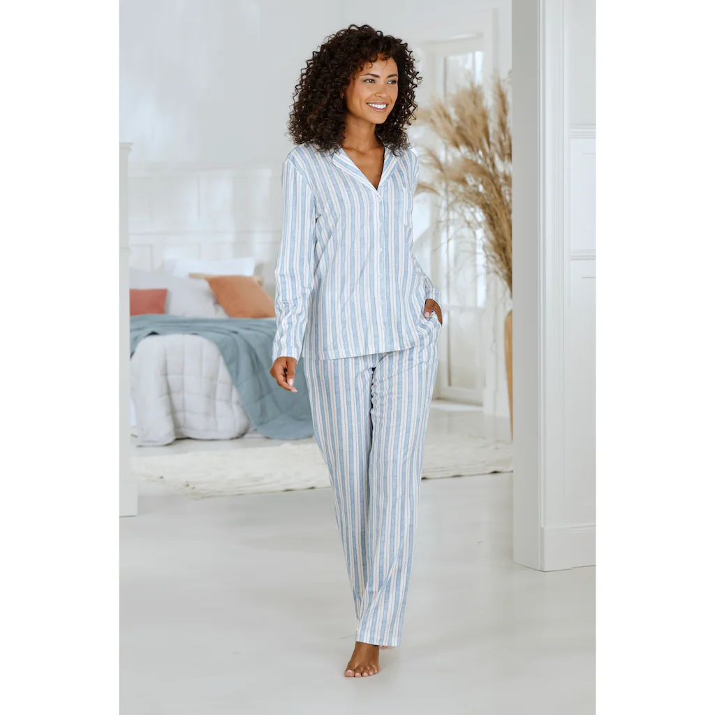 Vivance Dreams Pyjama (2 tlg.) mit durchgehender Knopfleiste online kaufen