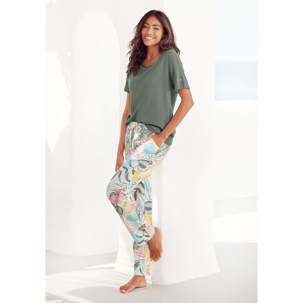 Vivance Dreams Pyjama (2 tlg.) mit floralem Druck kaufen
