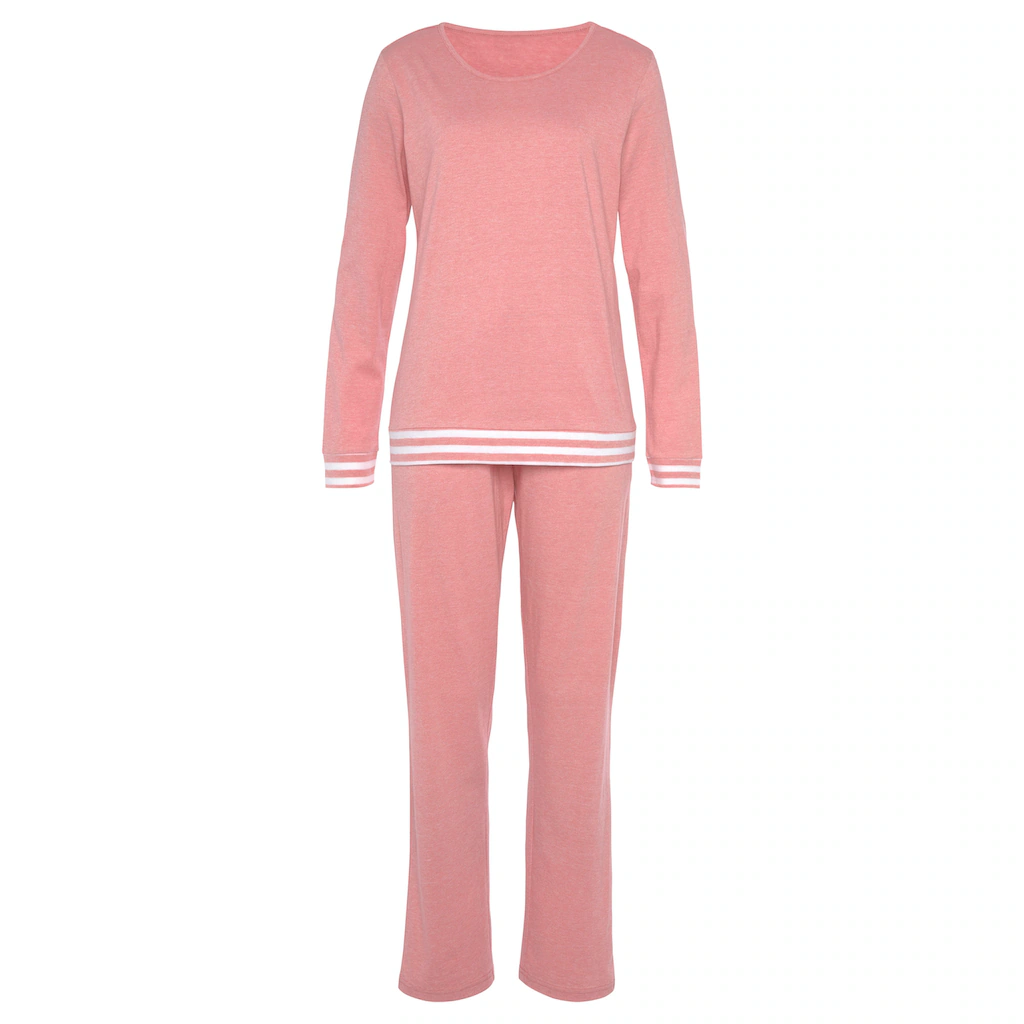 Vivance Dreams Pyjama (2 Tlg.) Mit Gestreiften Bündchen Online Bestellen