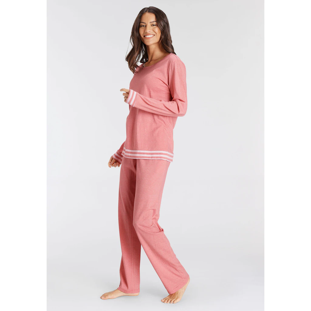 Vivance Dreams Pyjama (2 Tlg.) Mit Gestreiften Bündchen Online Bestellen