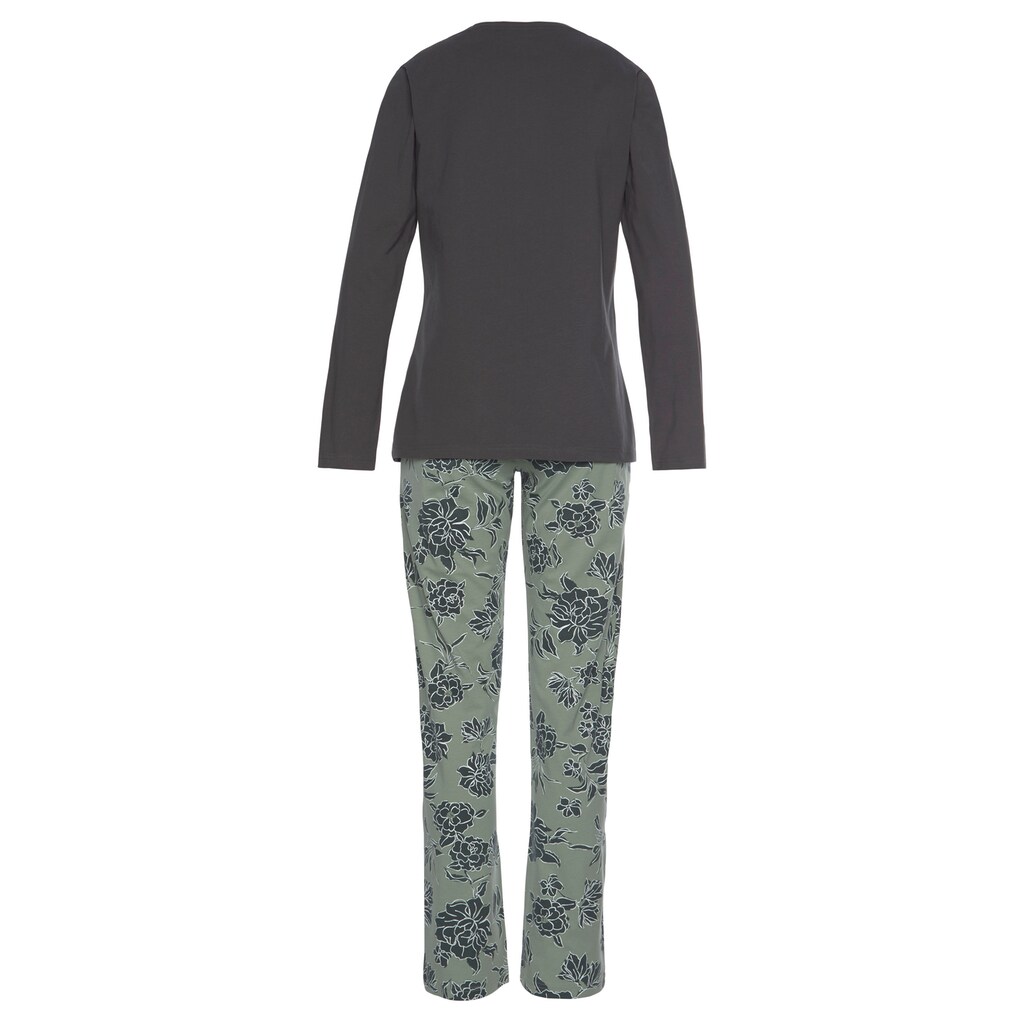 Vivance Dreams Pyjama (2 Tlg.) Mit Großem Blumen-Druck Online Kaufen