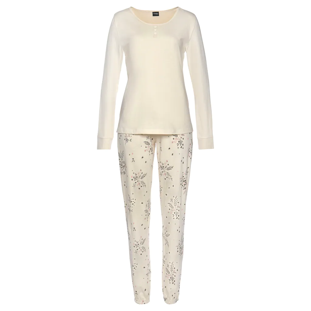 Vivance Dreams Pyjama (2 Tlg.) Mit Hortensien Muster Online Kaufen