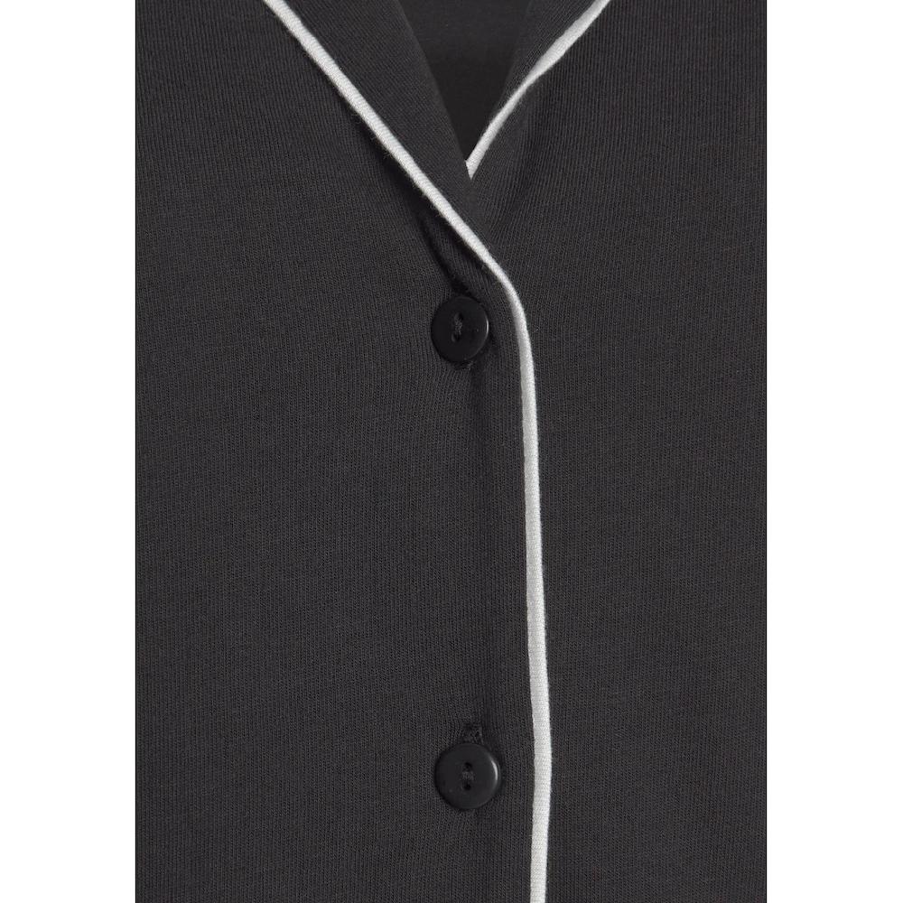 Vivance Dreams Pyjama (2 Tlg.) Mit Kontrastpaspel-Details ▷ Für