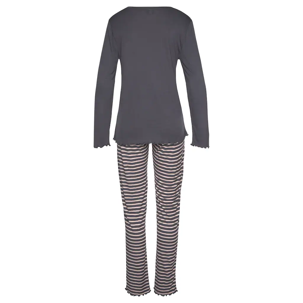 Vivance Dreams Pyjama (2 Tlg.) Mit Kräuselsäumen Kaufen