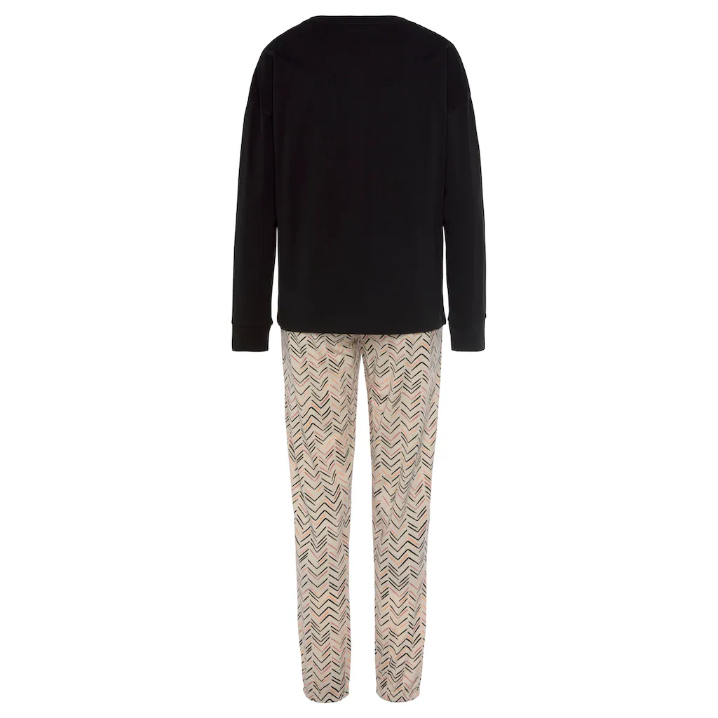 Vivance Dreams Pyjama (2 Tlg.) Mit Malerischem Fischgrat-Muster Online Kaufen