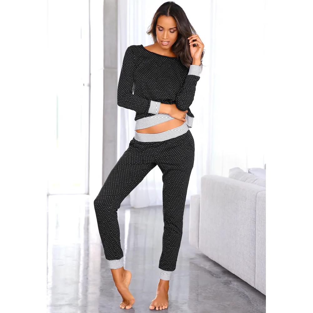 Vivance Dreams Pyjama (2 tlg.) mit Pünktchen- und Streifenmuster bestellen