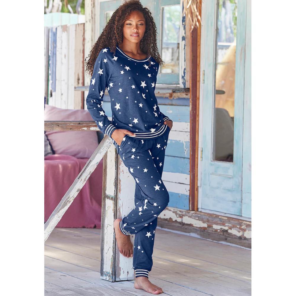 Vivance Dreams Pyjama (2 tlg.) mit Sternedruck ▷ für